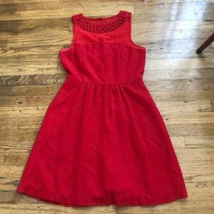 Mid length red Anthropologie Dress